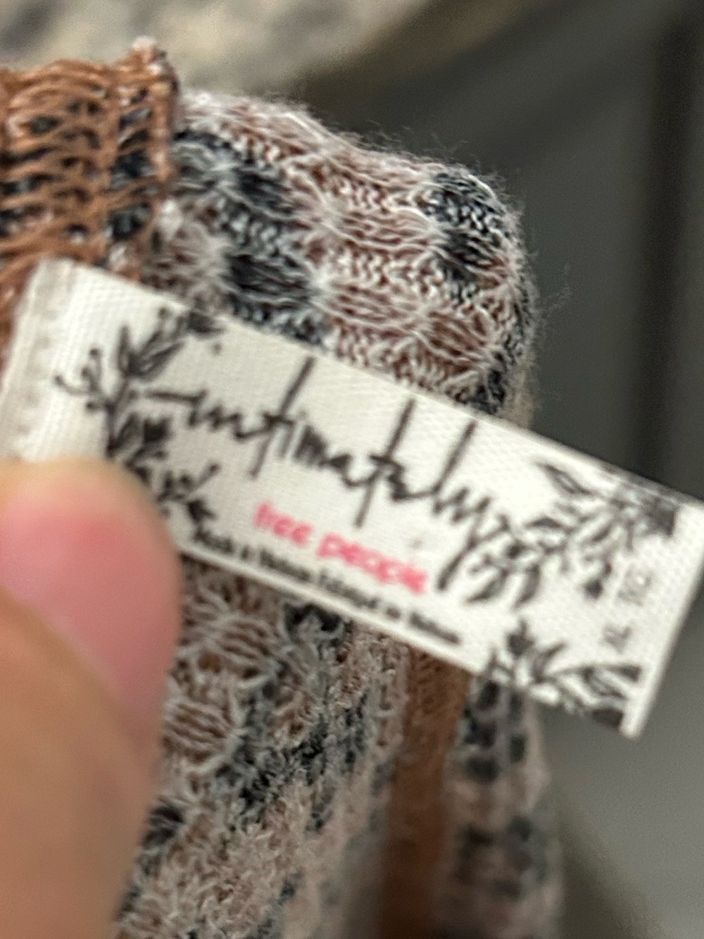 NWOT FREE PEOPLE animal print cardigan. - Picture 9 of 13